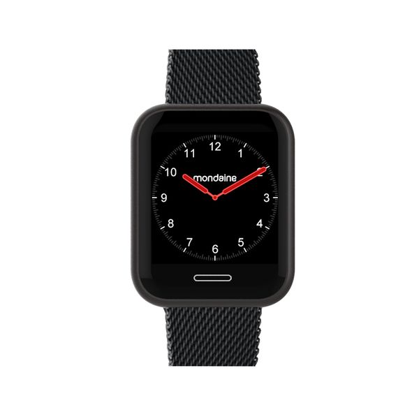 Relógio Smartwatch Malha de Aço Preto